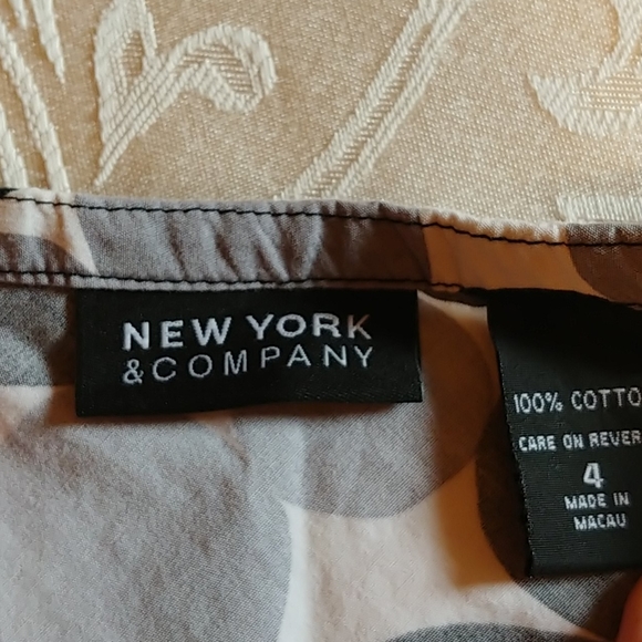 New York & Company A-Line Polka Dot Skirt - Picture 2 of 3